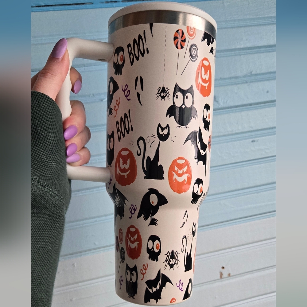 Halloween Themed Travel Tumbler